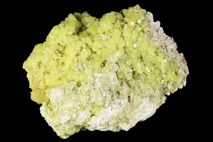Sulfur Crystals on Matrix - Steamboat Springs, Nevada #174221
